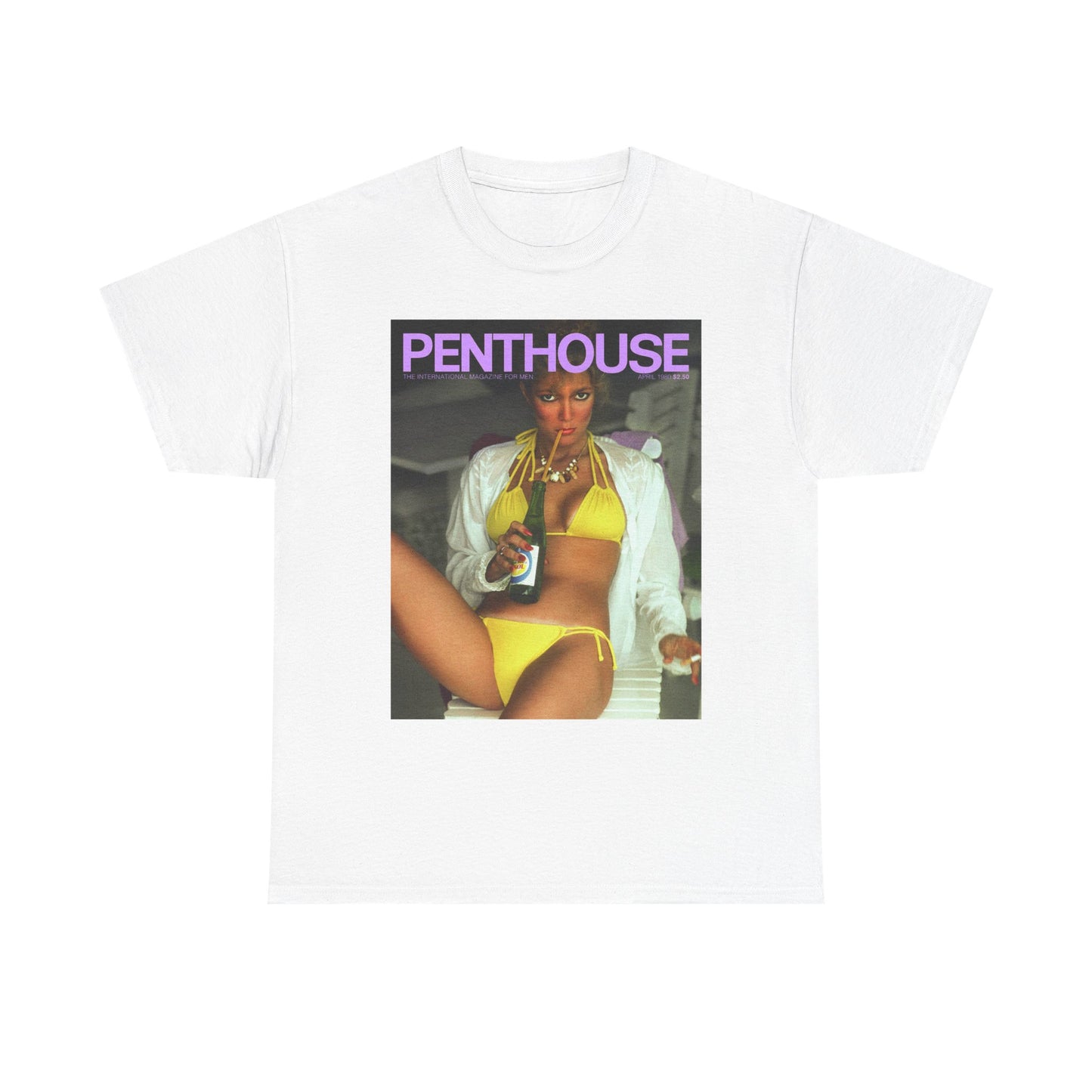 Penthouse Magazine Graphic T Shirt Vintage Heavy Cotton Tee