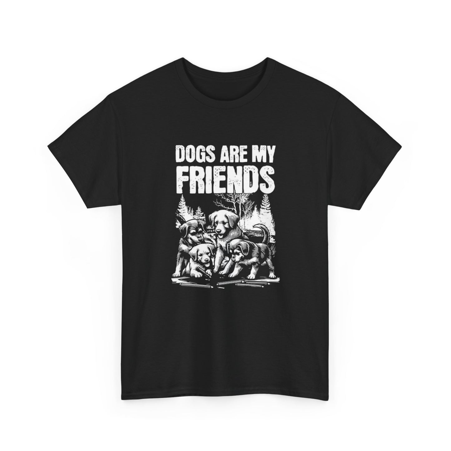 Dogs Are My Friends Graphic T Shirt NEW ADULT REGULAR
