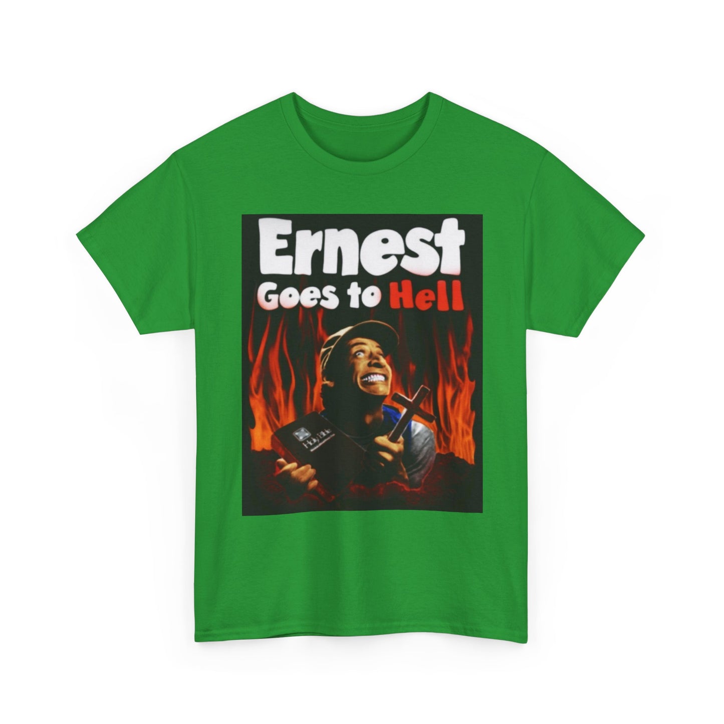 Ernest Goes To Hell Graphic T Shirt Funny Vintage Poster Unisex Heavy Cotton Tee