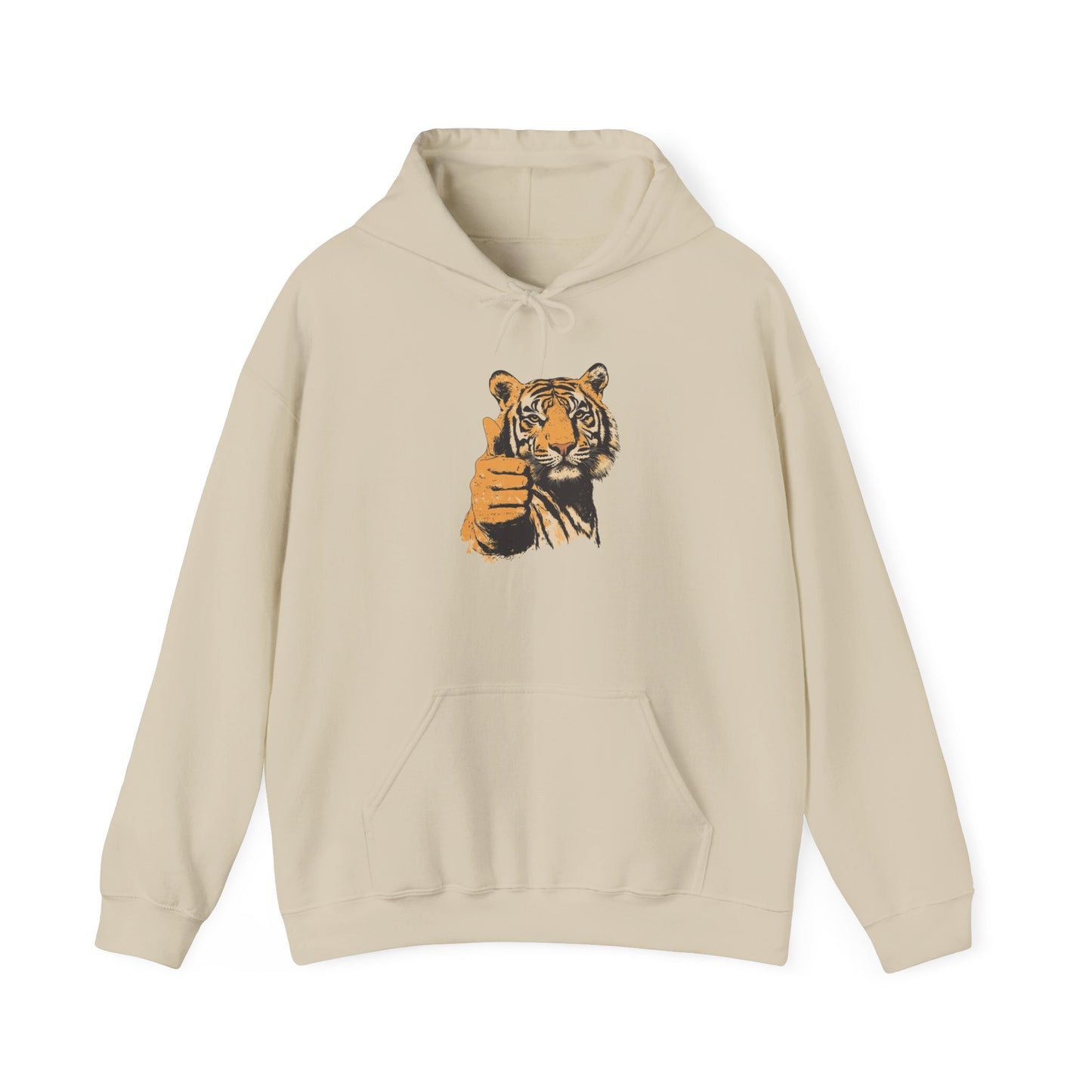 Tiger Thumbs Up Graphic Hoodie Unisex Heavy Blend™ Hooded Sweatshirt