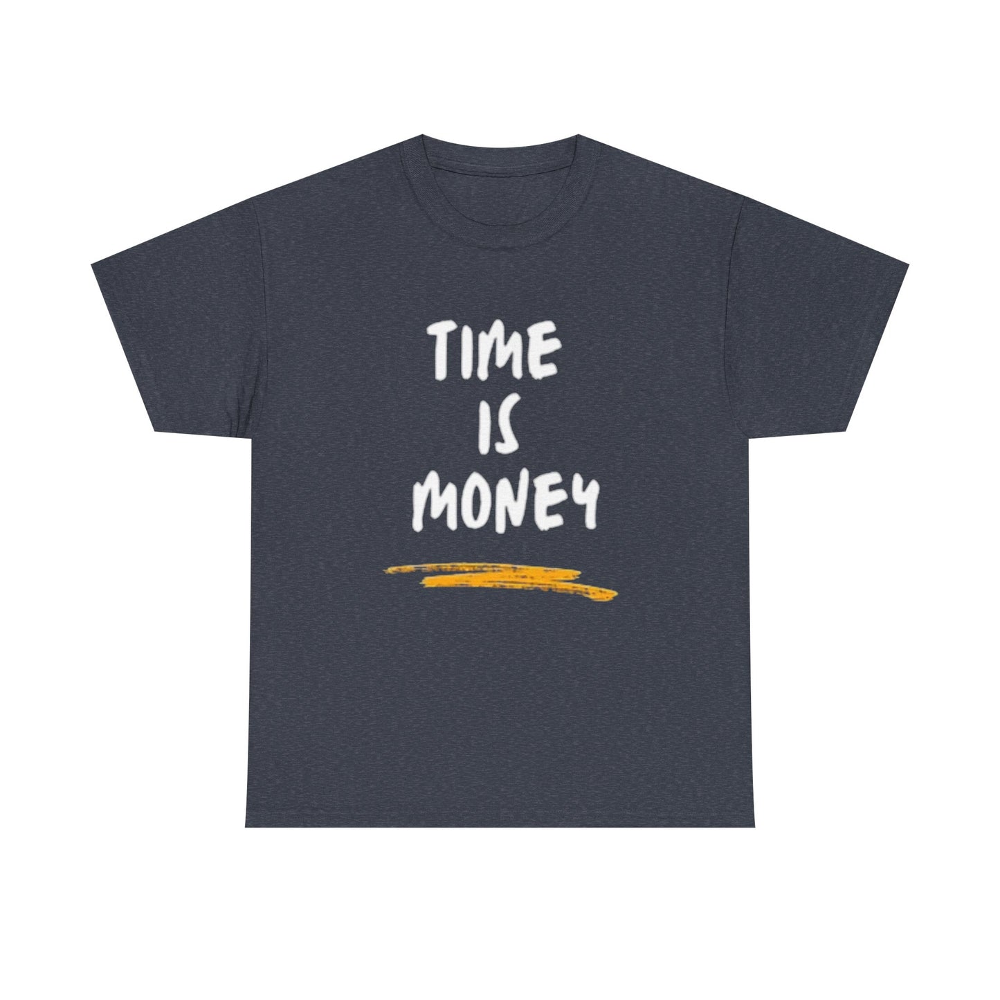 Time Is Money Graphic T Shirt Motivation Crypto Investing  Unisex Heavy Cotton