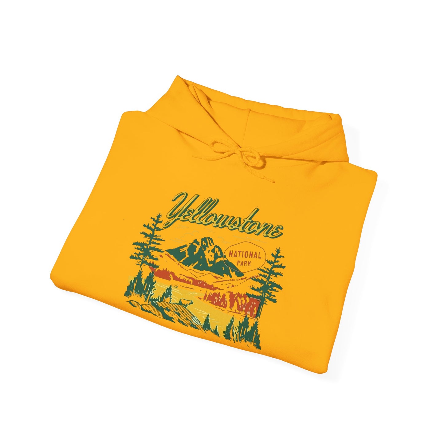 Yellowstone Retro Graphic Hoodie Unisex Heavy Blend™ Hooded Sweatshirt