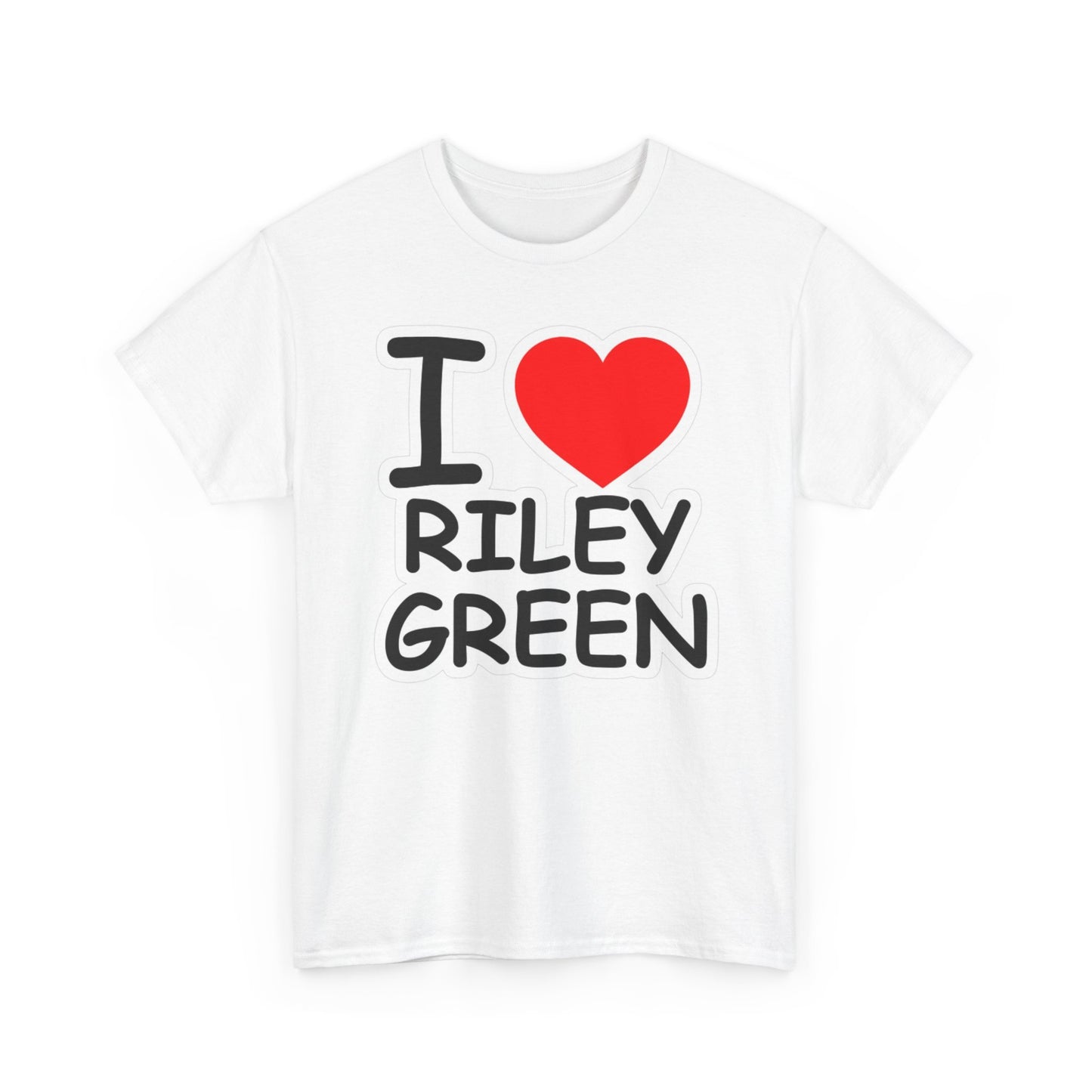 I Love Riley Green Graphic T Shirt Funny Tour Country Unisex Heavy Cotton Tee