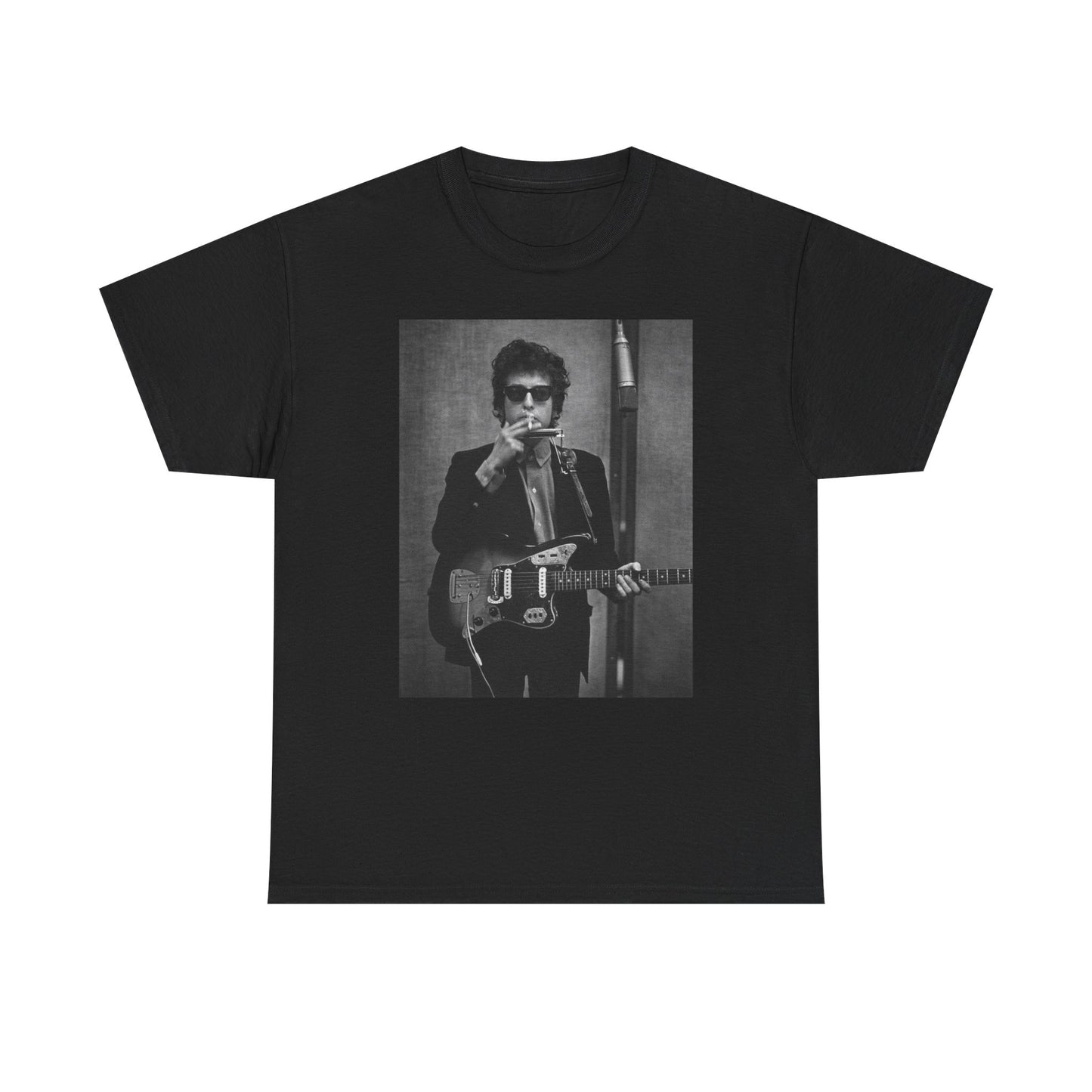 Bob Dylan T-shirt vintage classic rock retro art Unisex Heavy Cotton Tee
