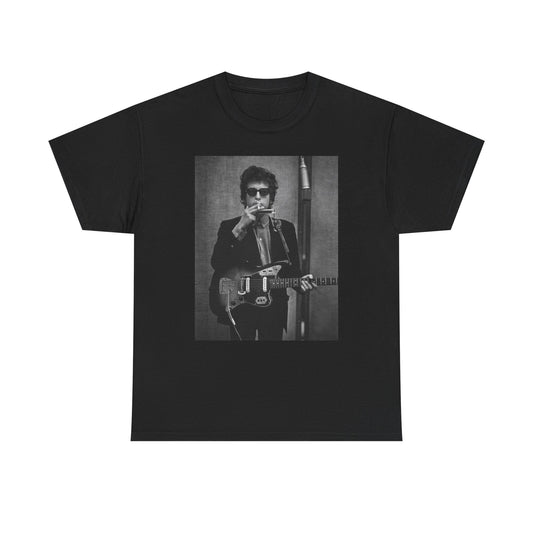 Bob Dylan T-shirt vintage classic rock retro art Unisex Heavy Cotton Tee