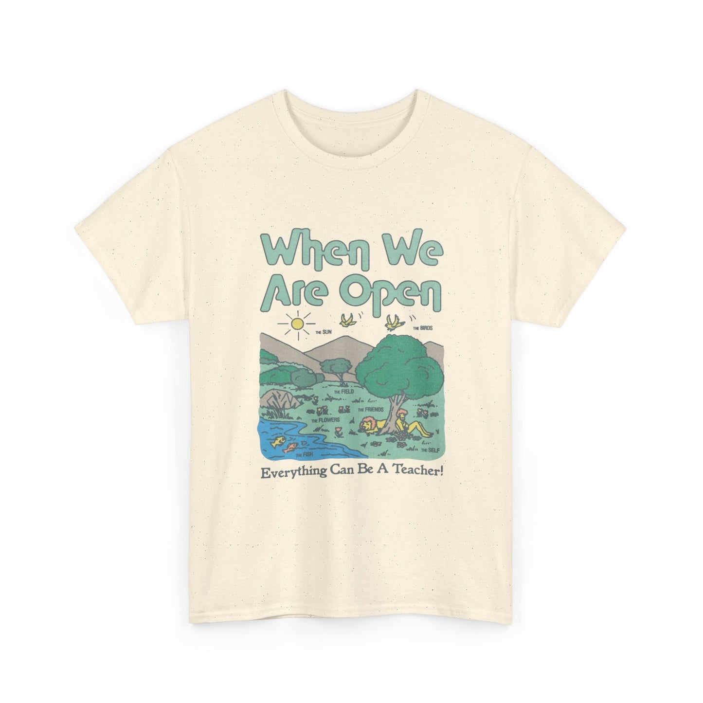 Everything Can Be A Teacher Graphic T-Shirt Gift NEW Unisex Heavy Cotton Tee