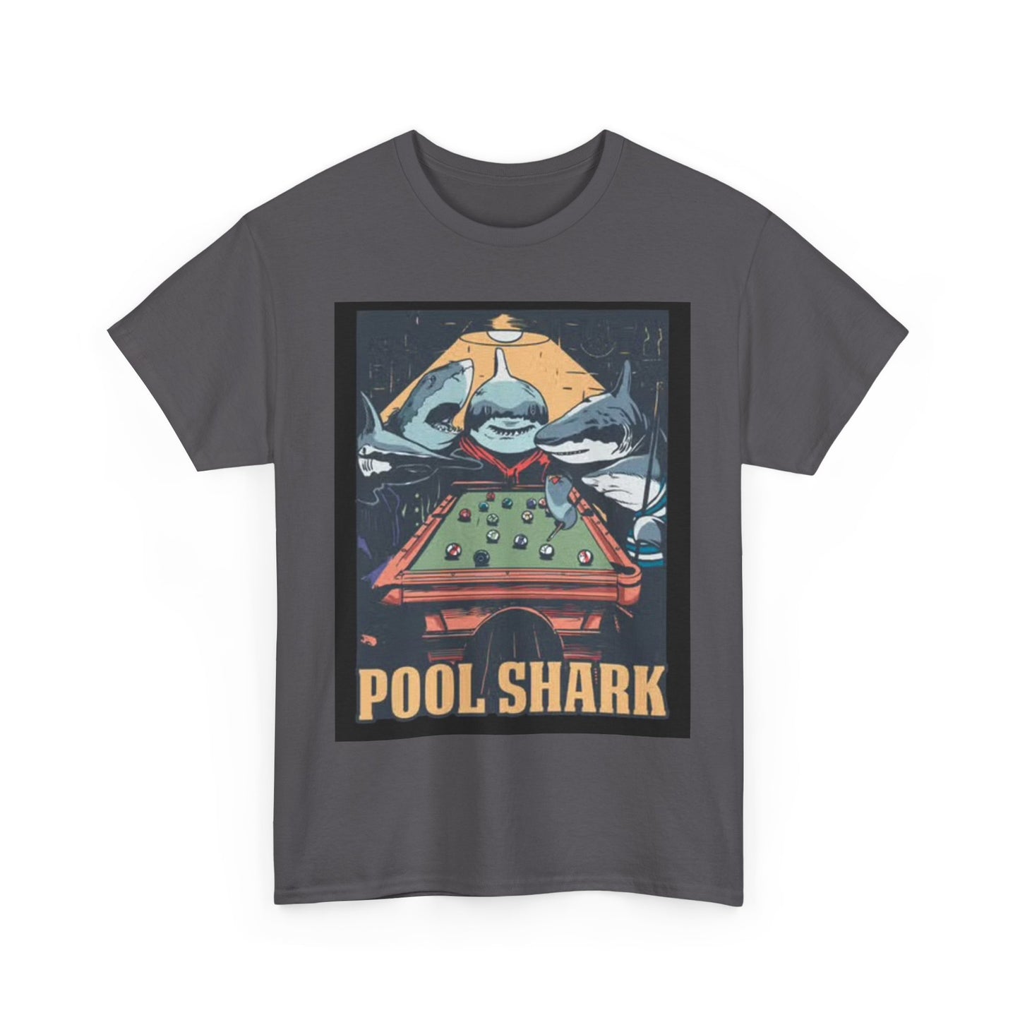 Pool Shark T Shirt Retro Funny Graphic T Vintage Pool Hall Rogan Unisex