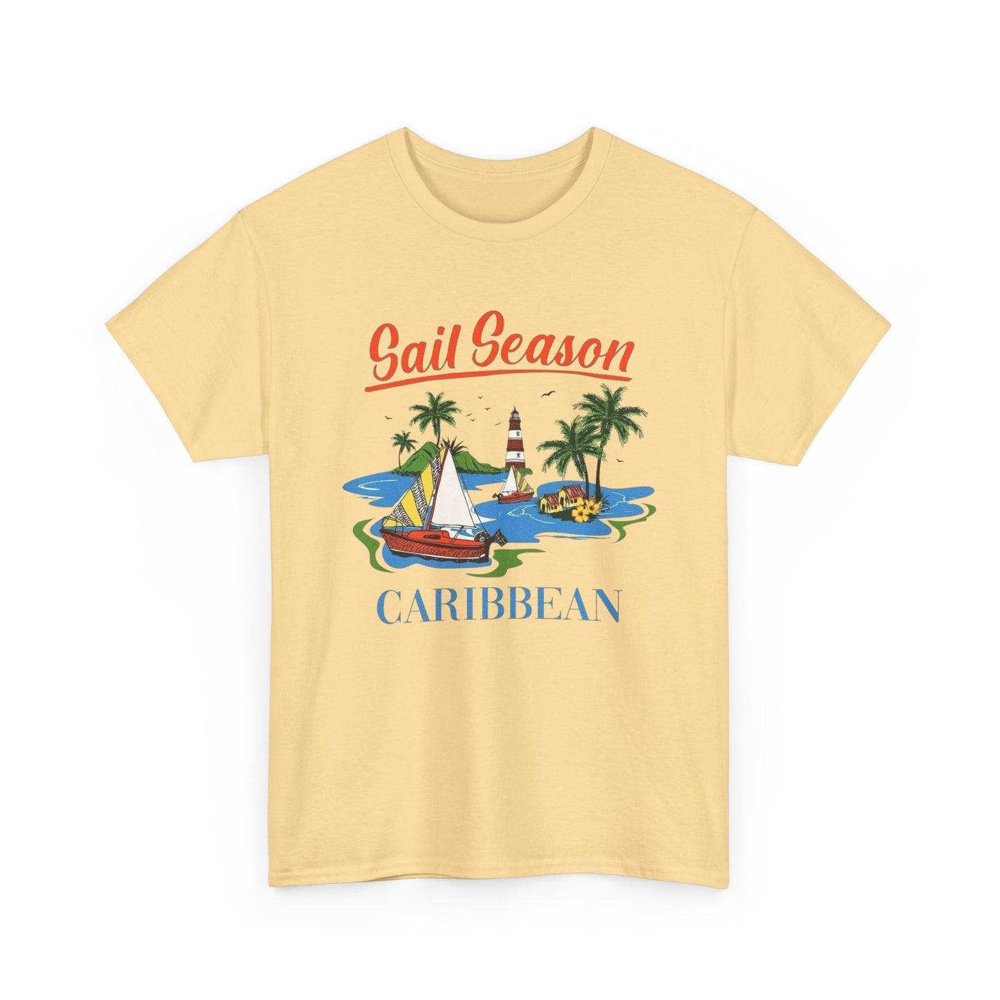 Sail Season Caribbean Graphic T Shirt NEW ADULT