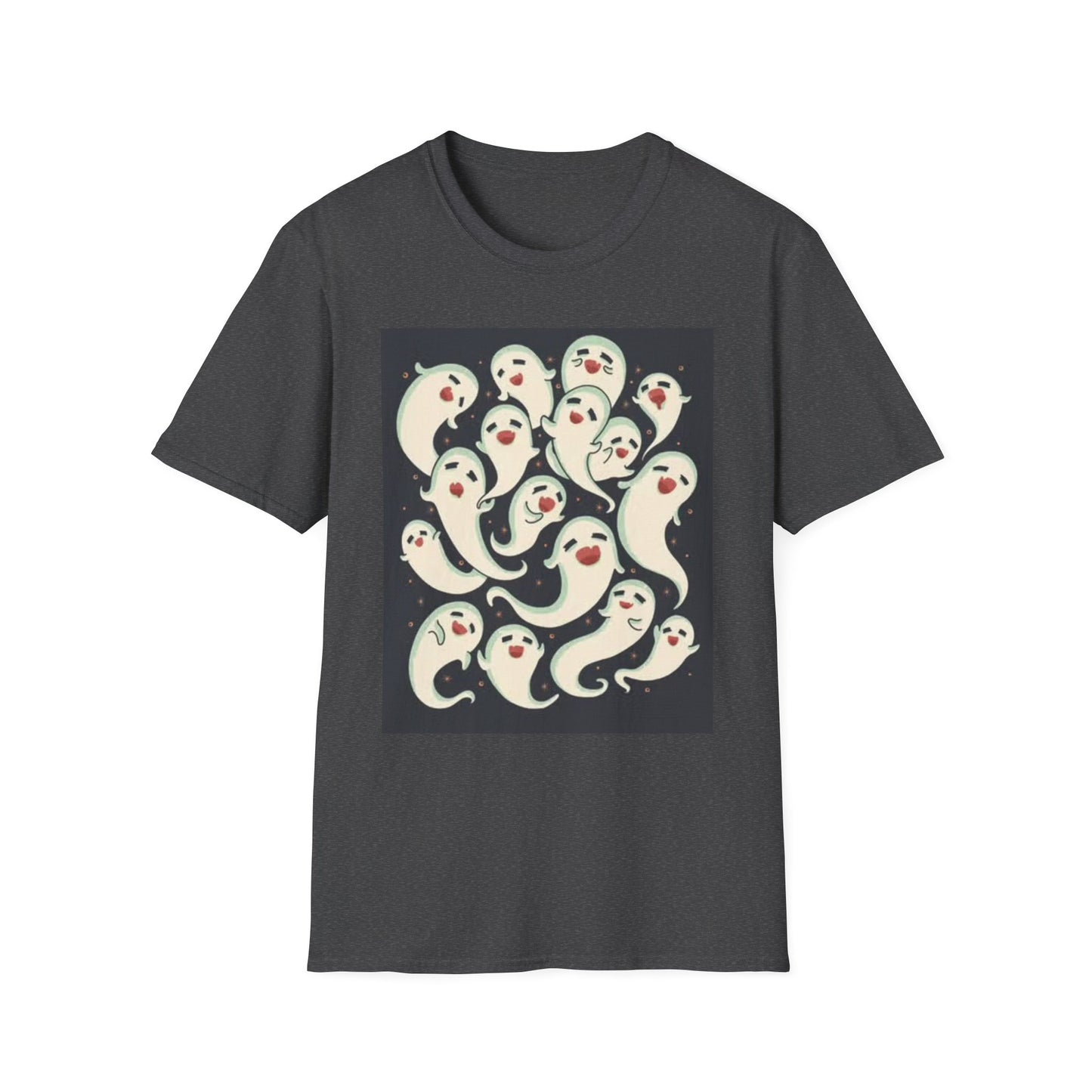 Graphic Ghosts T Shirt Funny Cute Casper Unisex Softstyle T-Shirt