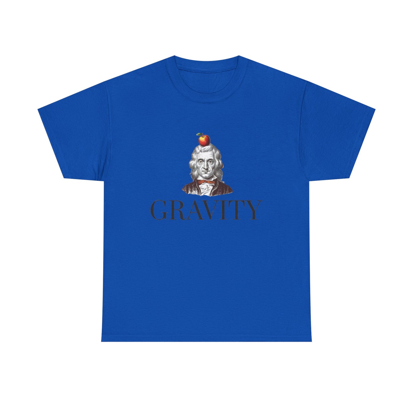 Gravity Sir Issac Newton Funny Graphic T Shirt NEW Unisex Heavy Cotton Tee