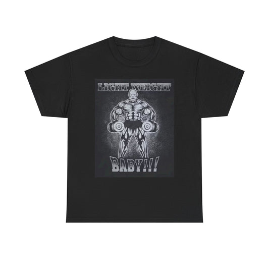 Lightweight Baby Bodybuilder Graphic Shirt Gym Unisex Heavy Cotton Tee Workout