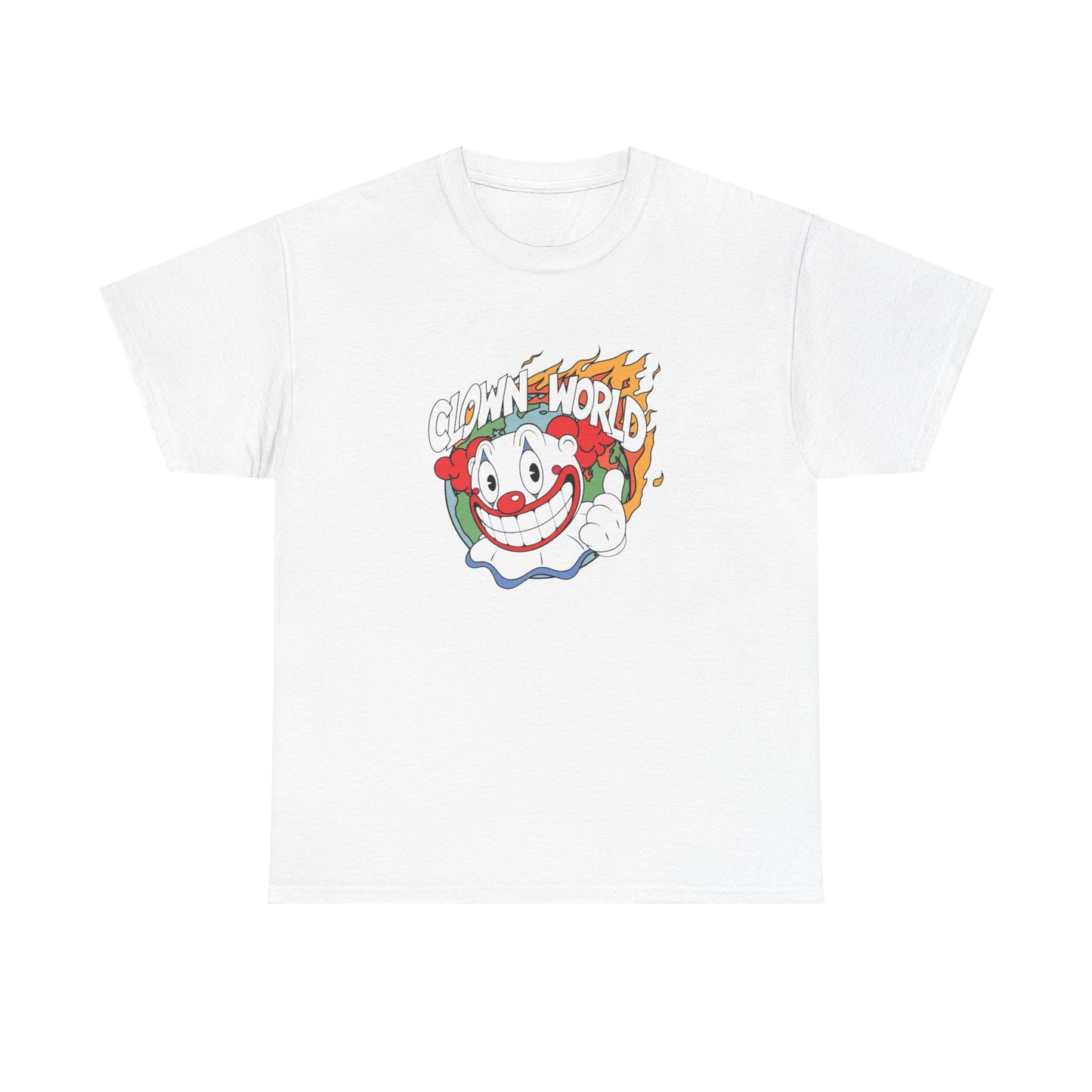 Clown World Vintage Graphic T Shirt NEW ADULT Unisex Heavy Cotton Tee