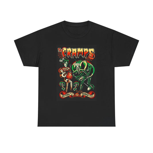 The Cramps Graphic T Shirt Vintage Unisex Heavy Cotton Tee