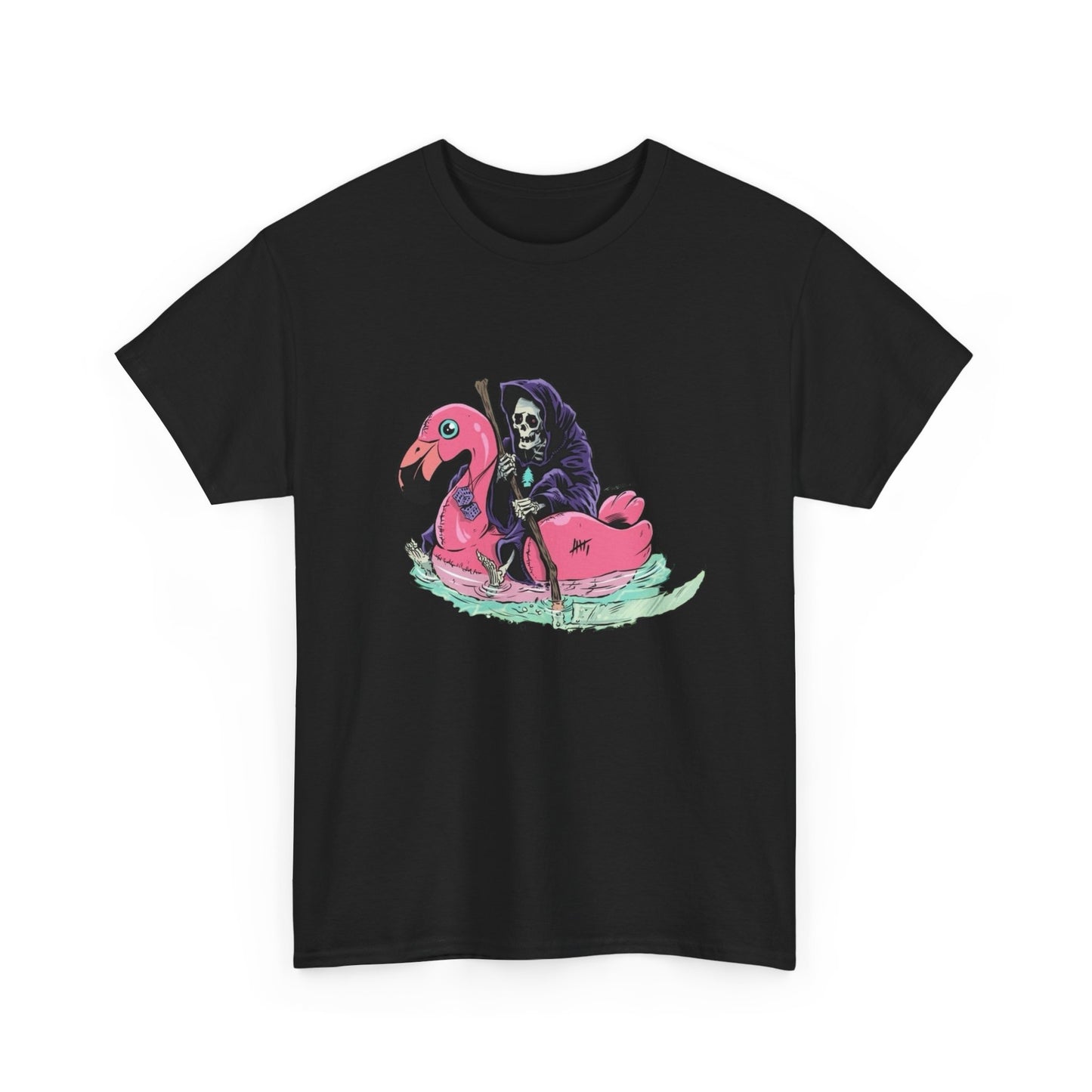 Grim Reaper Funny T Shirt Unisex Heavy Cotton Tee