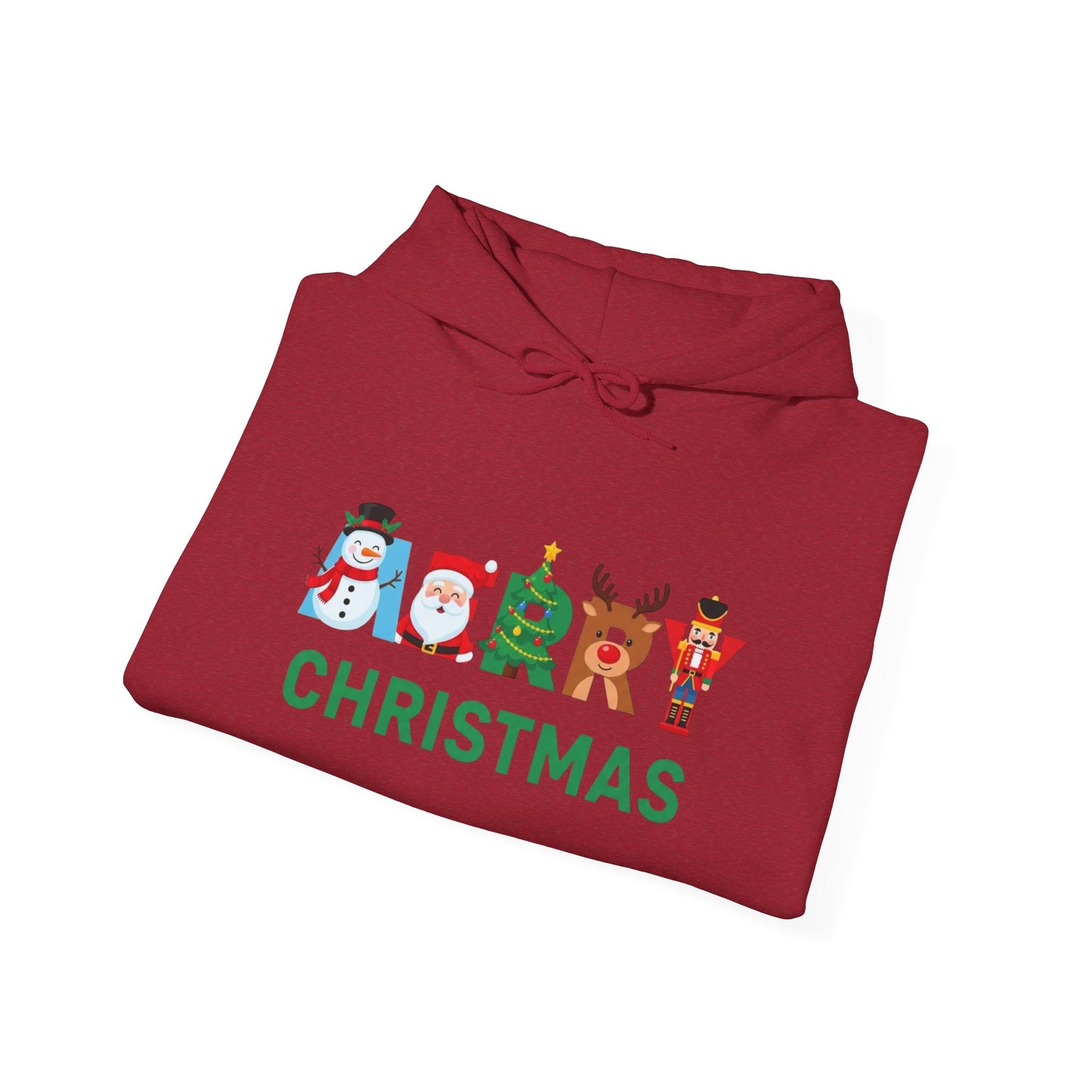 Merry Christmas Ornaments Graphic Hoodie Unisex Heavy Blend™ Hooded Sweatshirt
