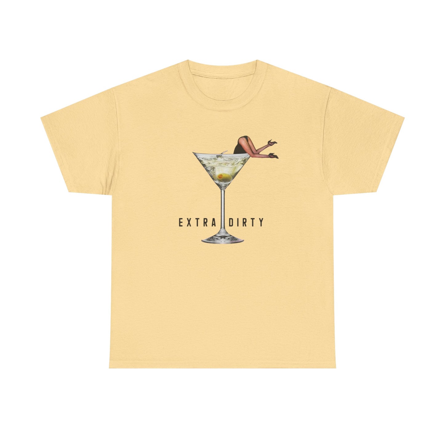 Extra Dirty Martini Graphic T-Shirt Women's Heavy Comfy Cotton Tee