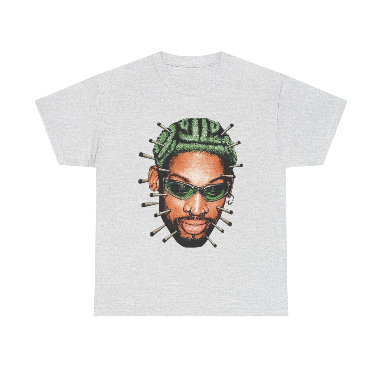 Dennis Rodman Vintage Bulls Graphic T Shirt Men's Heavy Cotton Tee