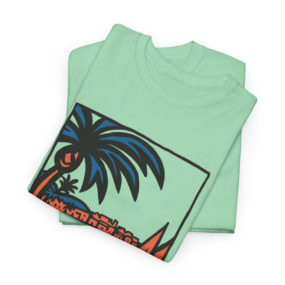 Dominican Republic Beach Graphic T Shirt Men's Heavy Cotton Tee