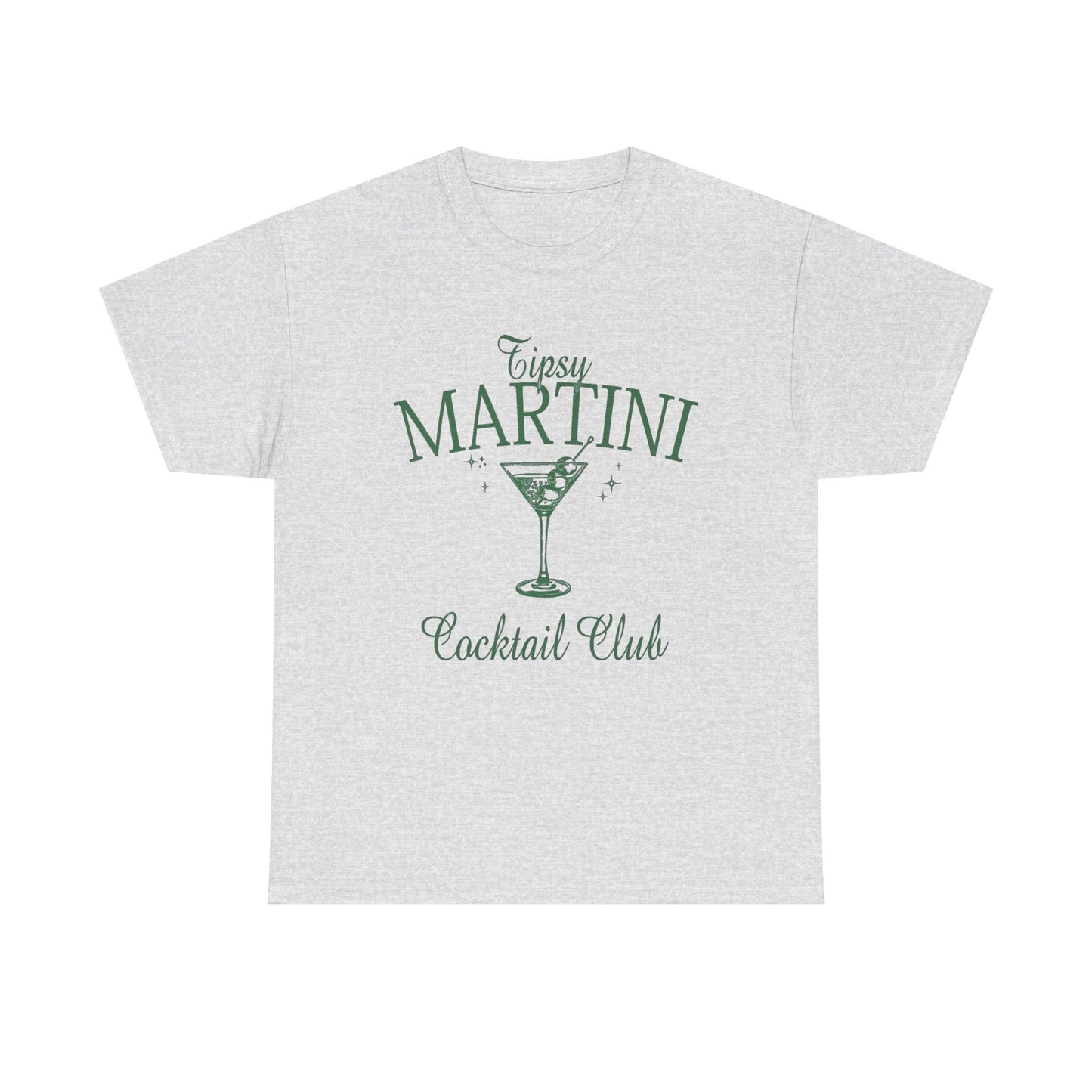 Tipsy Martini Club Graphic T Shirt NEW Unisex Heavy Cotton Tee