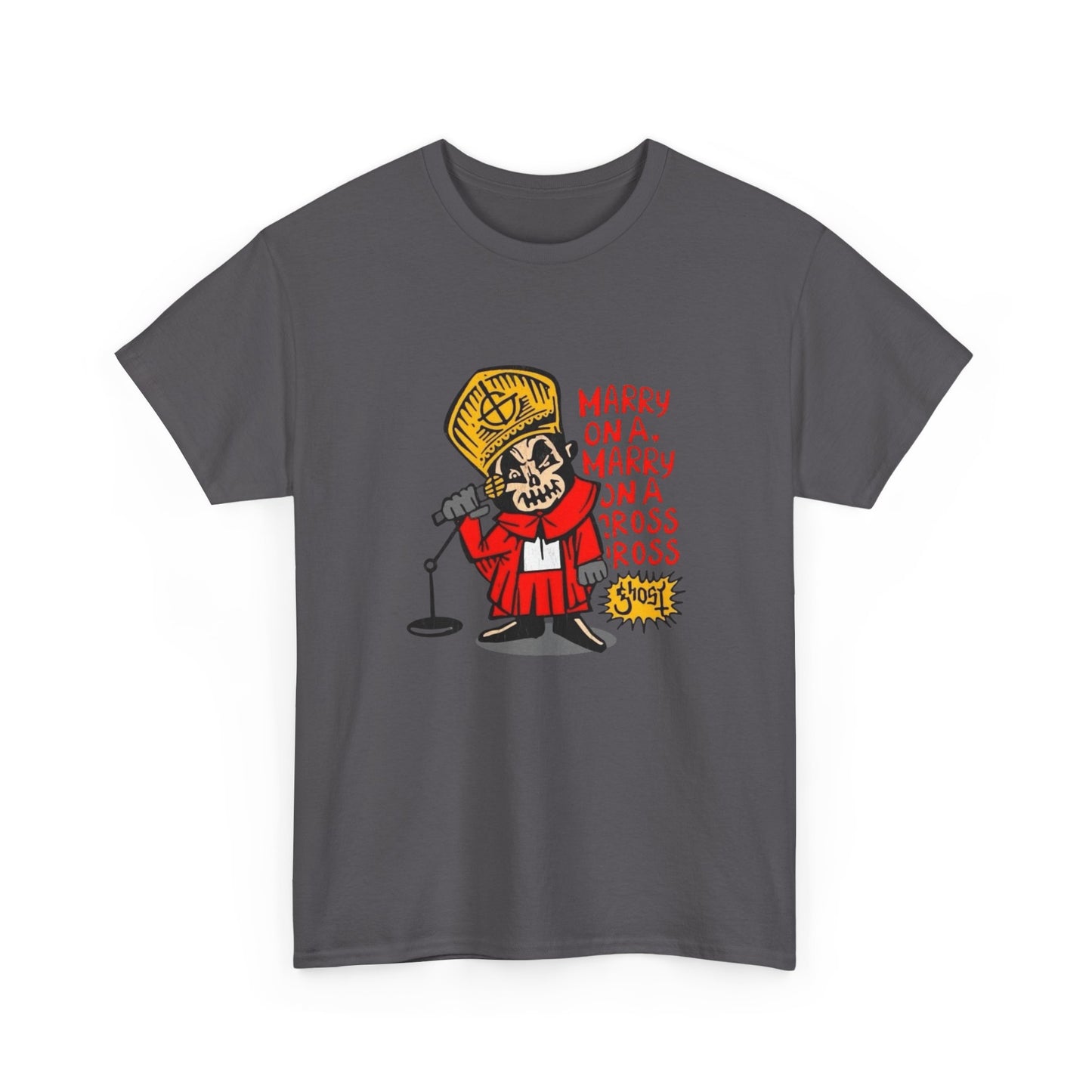 Papa Ghost Retro Graphic T Shirt Unisex Heavy Cotton Tee