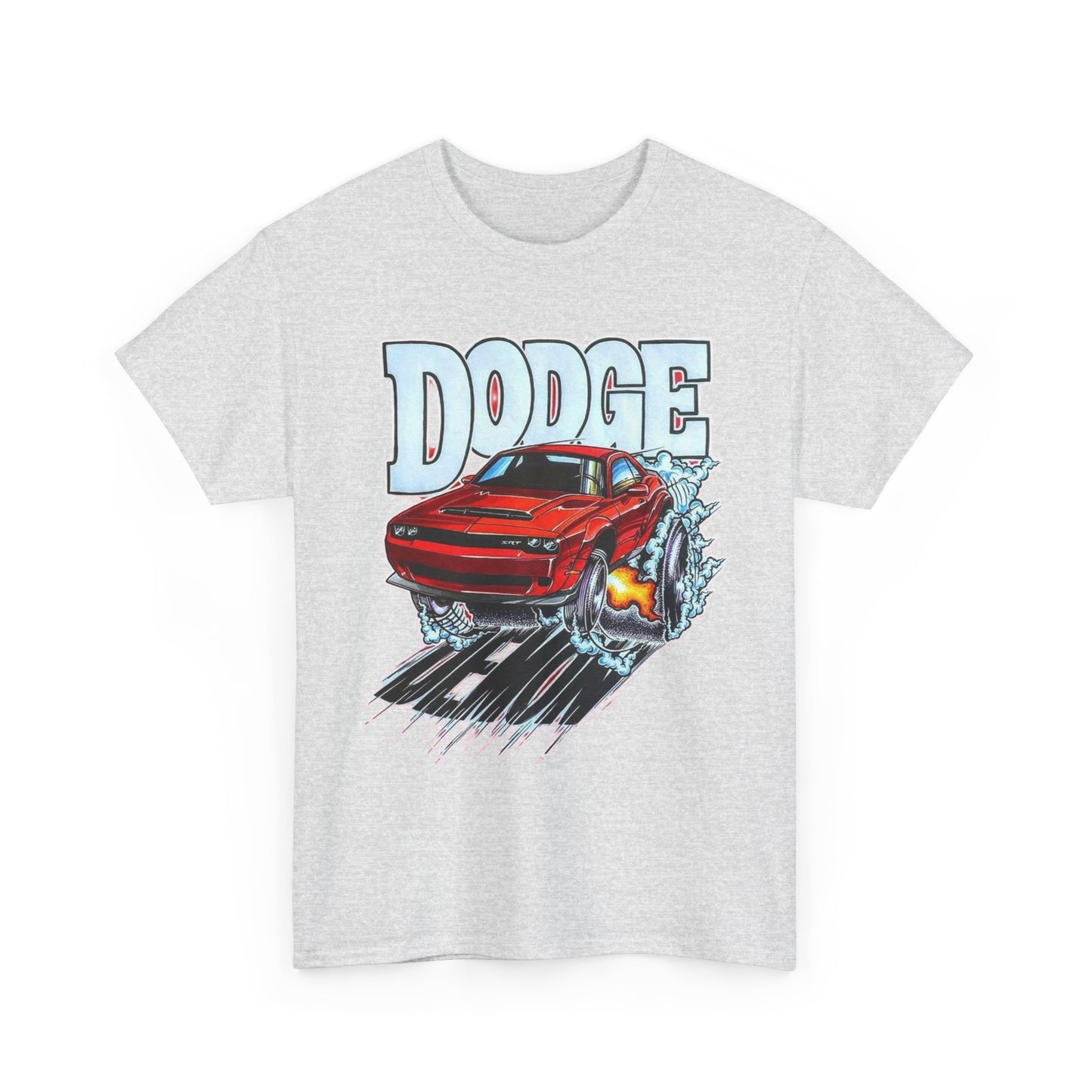 Dodge Demon Hellcat Srt Graphic T Shirt Men's Heavy Cotton Tee