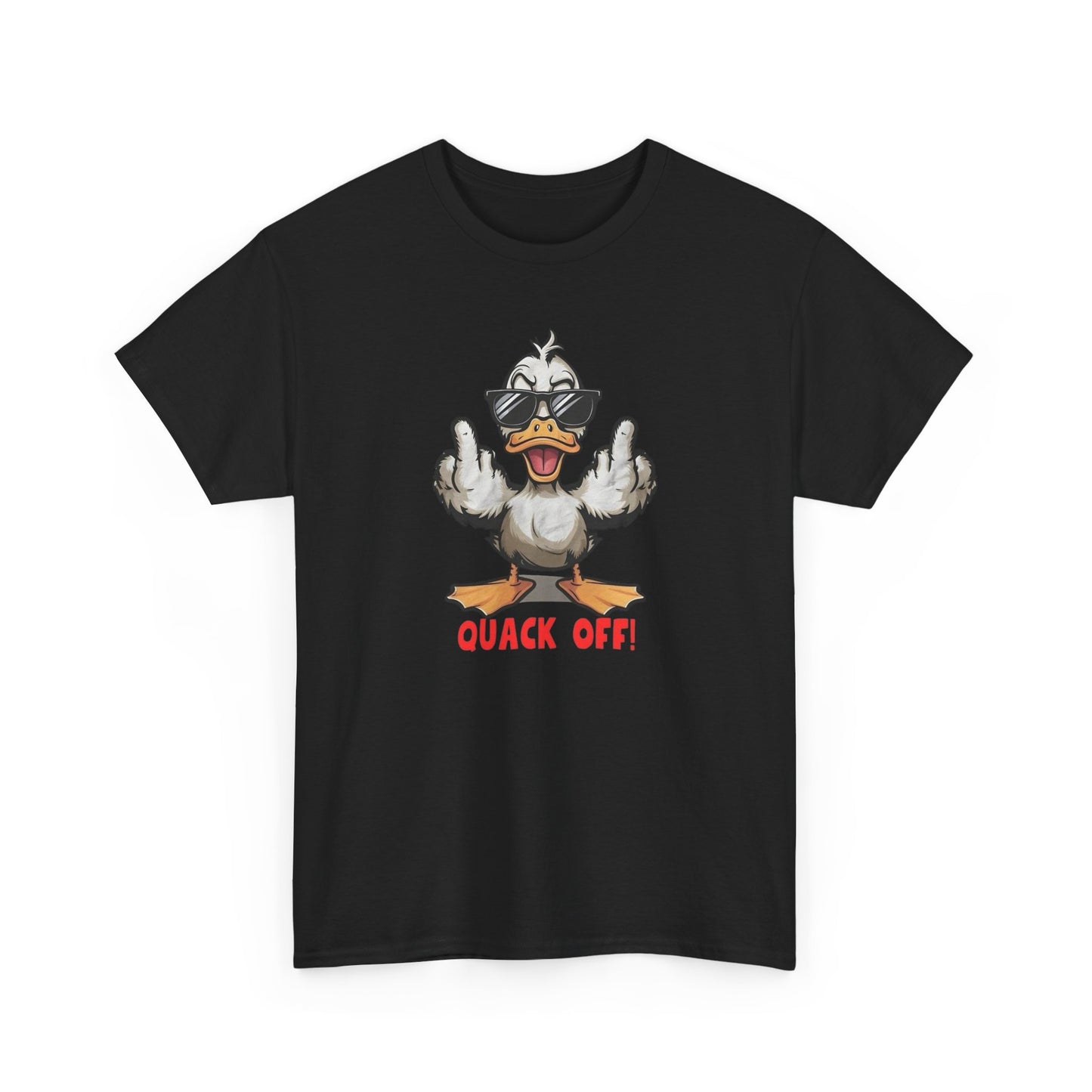 Quack Off Funny Duck Graphic T-Shirt Comfy Cotton Tee Brand NEW