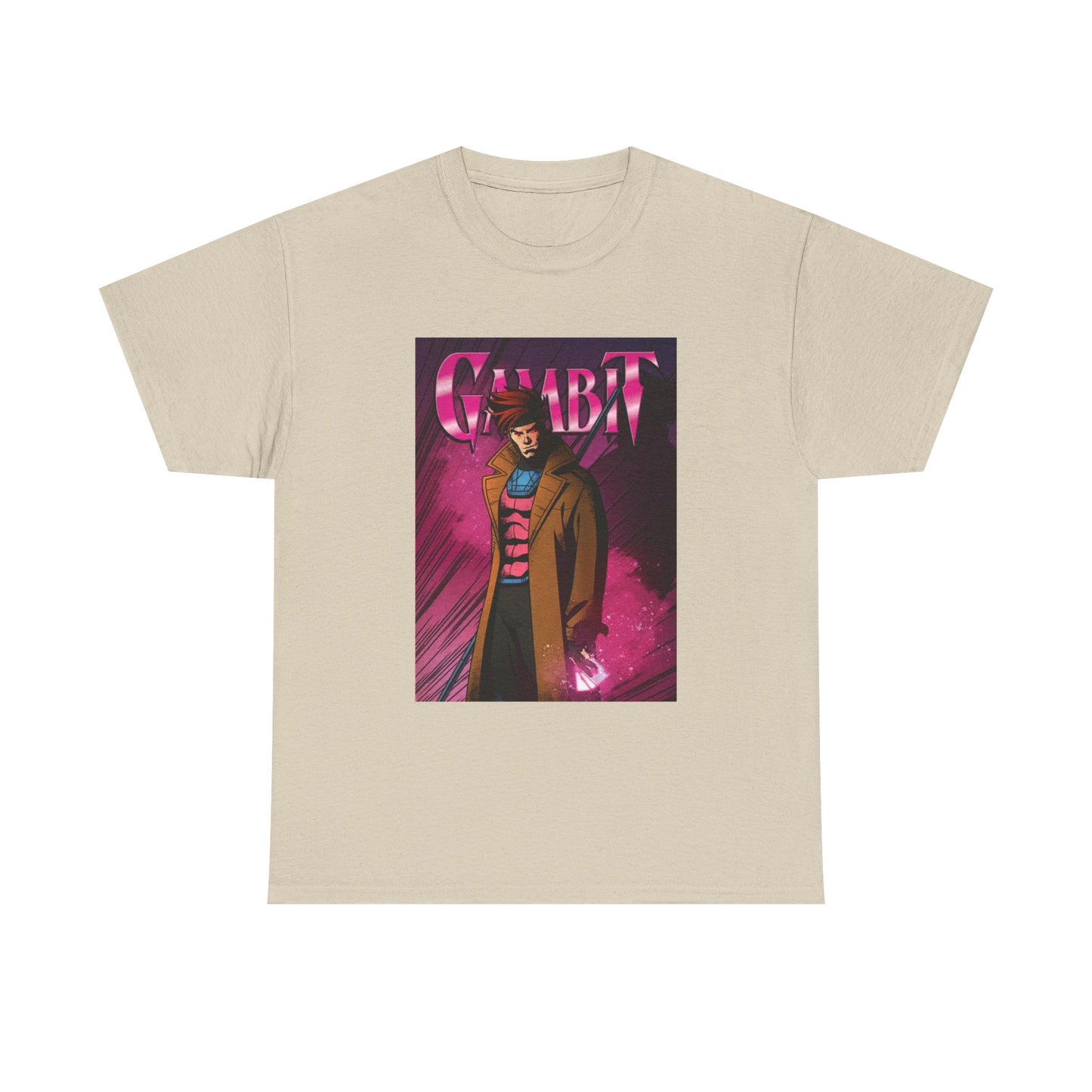 Gambit Tshirt Vintage Anime Cartoon Graphic Neon Unisex Heavy Cotton Tee