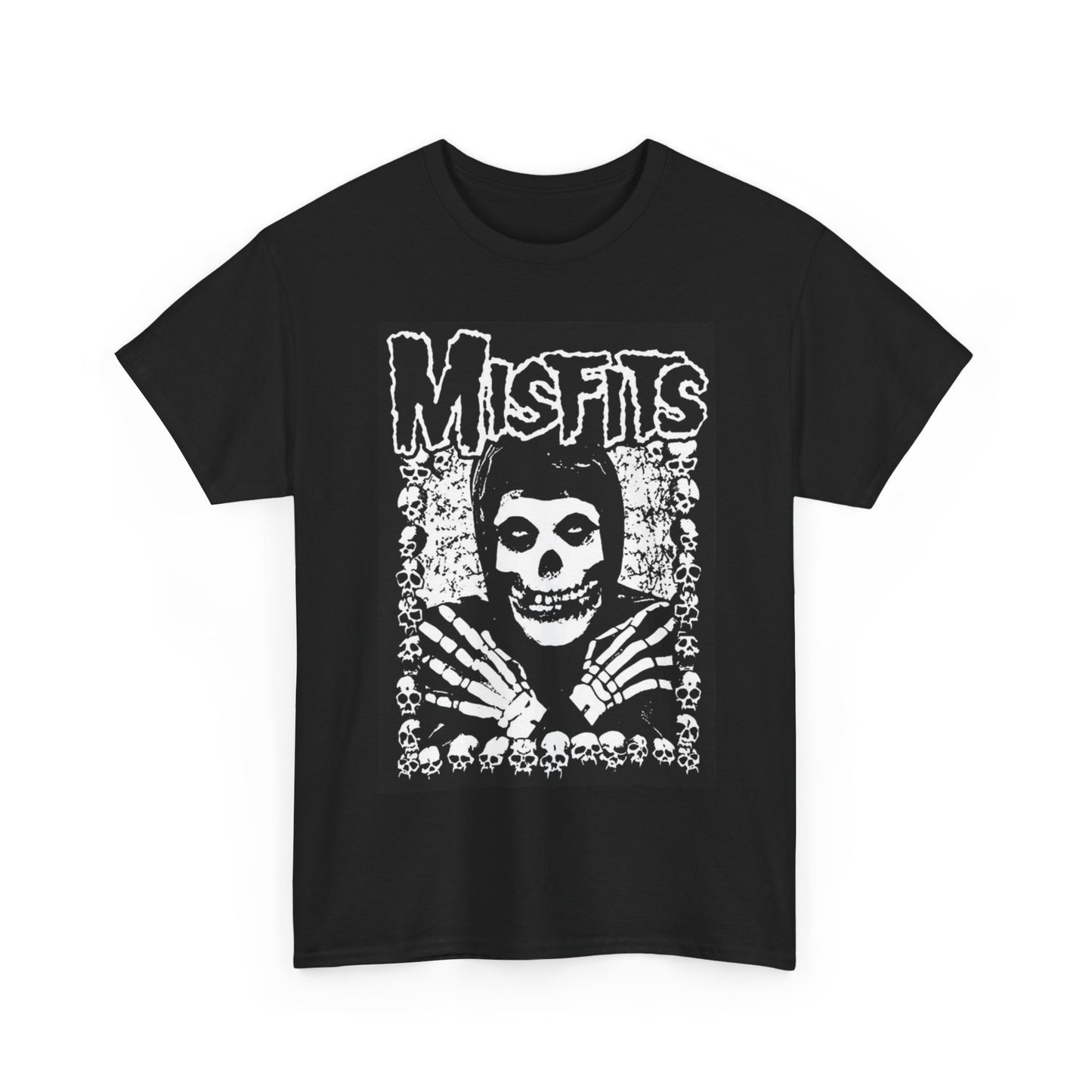 Misfits Shirt Rock skeleton vintage graphic retro metal punk Unisex Heavy Cotton