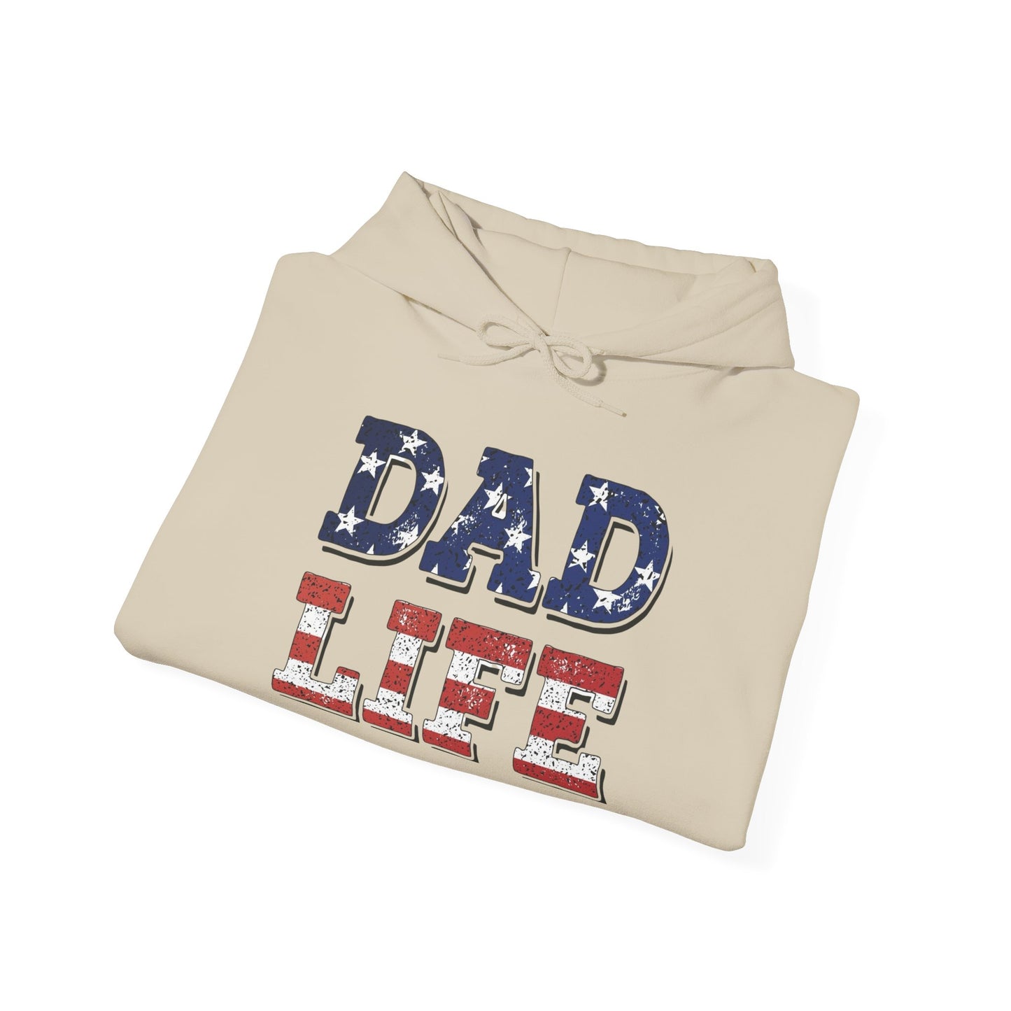 Dad Life USA Graphic Hoodie Men's Heavy Blend™ Hooded Sweatshirt