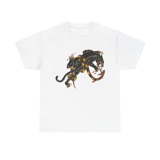 Sailor Jerry T-shirt vintage tattoo art panther navy rum Unisex Heavy Cotton Tee