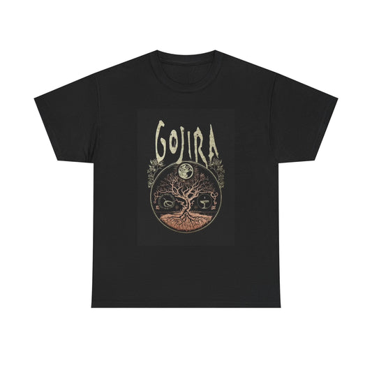 Gojira Graphic T Shirt Vintage Merch Retro Rock Poster Unisex Heavy Cotton Tee