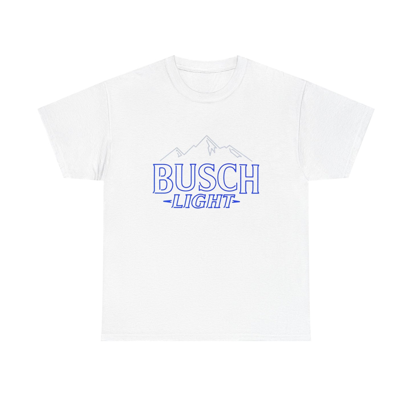Busch Light Mountains Graphic T Shirt Unisex Heavy Cotton Tee NEW