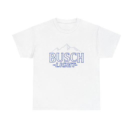 Busch Light Mountains Graphic T Shirt Unisex Heavy Cotton Tee NEW