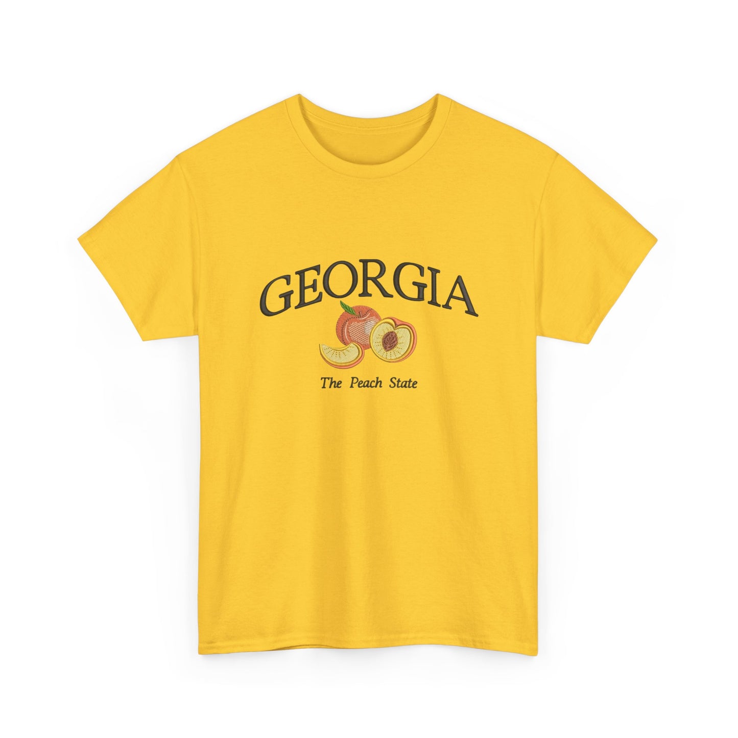 Georgia The Peach State Graphic T Shirt NEW Unisex Heavy Cotton Tee