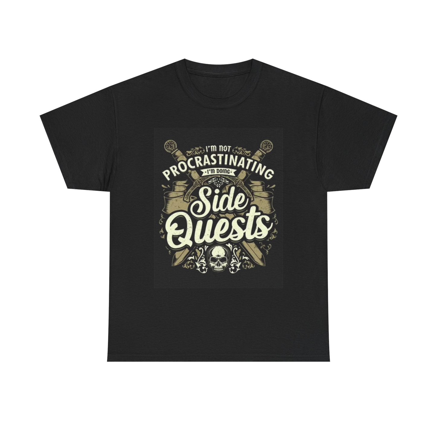 Im Not Procrastinating Im On Side Quests T Shirt Funny ADHD Unisex Heavy Cotton