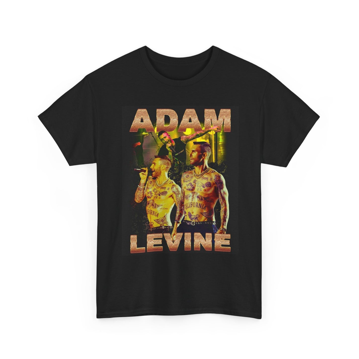 Adam Levine Graphic T Shirt Retro Stage Unisex Heavy Cotton Tee