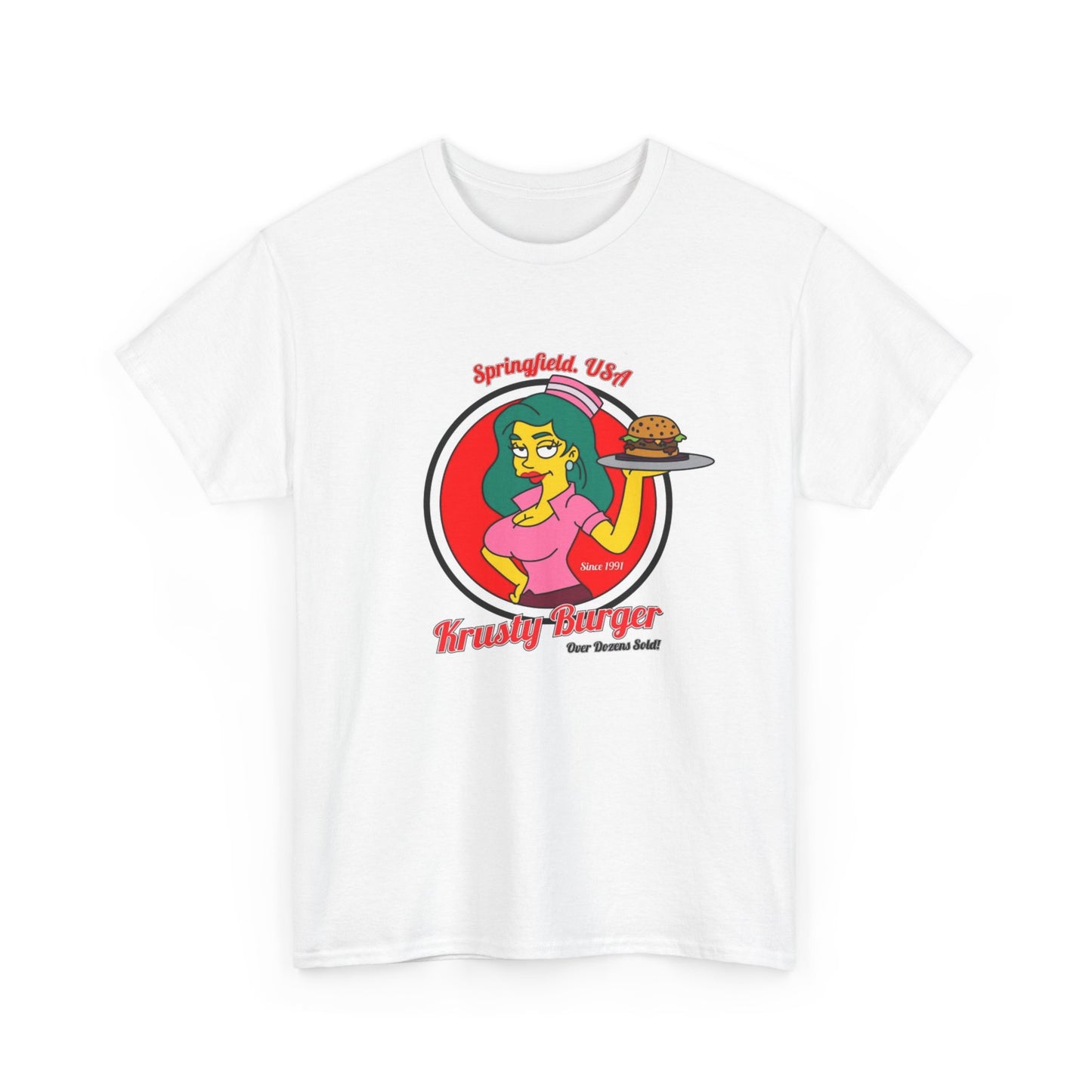 The Simpsons Graphic T Shirt Funny Springfield Unisex Heavy Cotton Tee