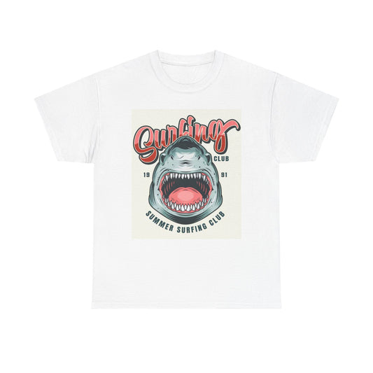Summer Surfing Club Graphic T Shirt Brand New Cotton Tee