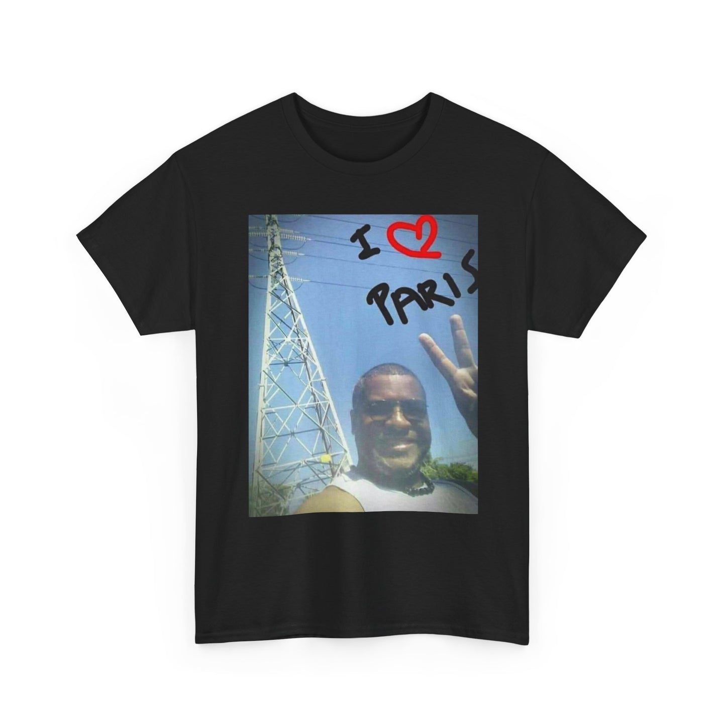 I Love Paris Funny T Shirt Unisex Heavy Cotton Tee Gift
