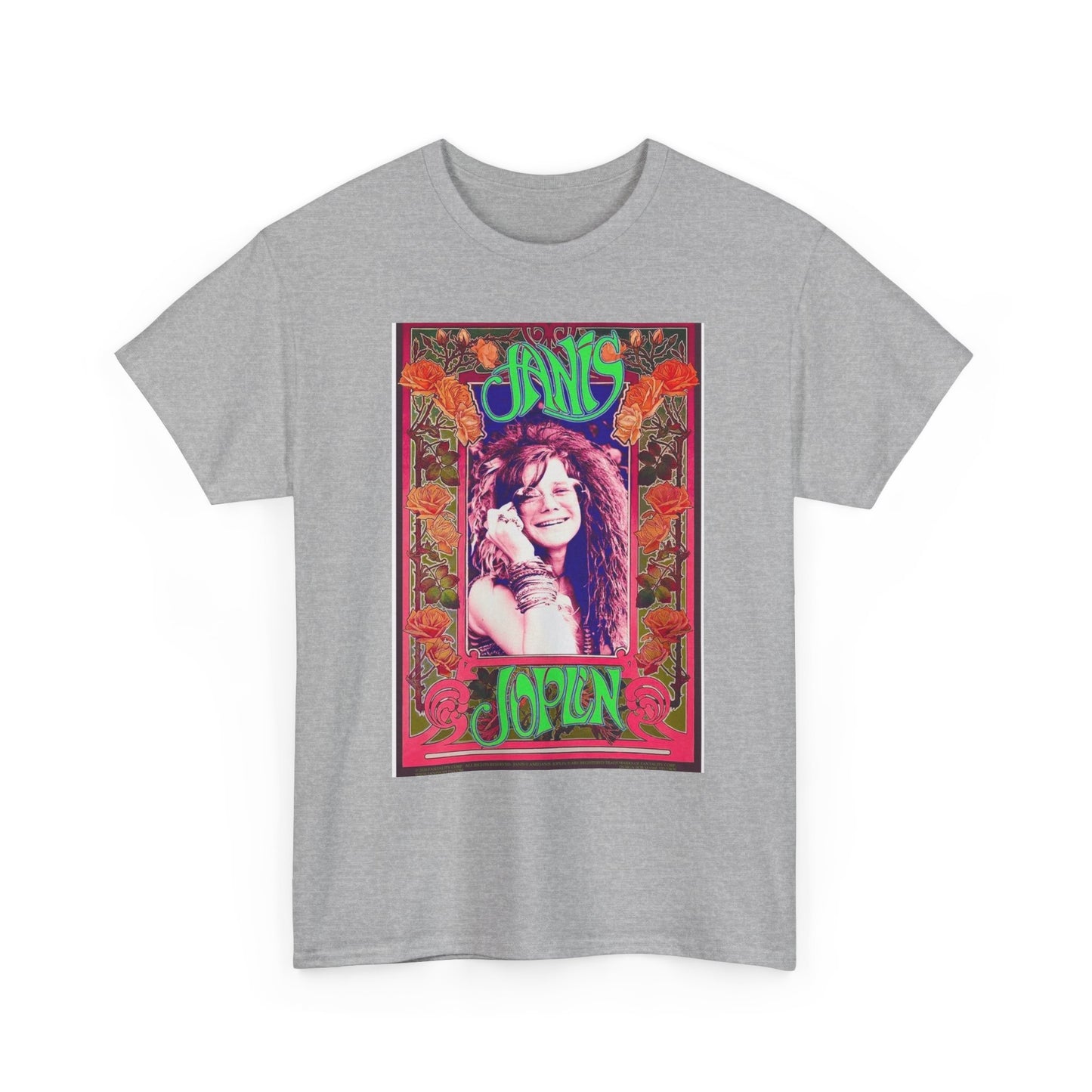 Janis Joplin Retro T Shirt BRAND NEW Apparel Unisex Graphic Tee USA
