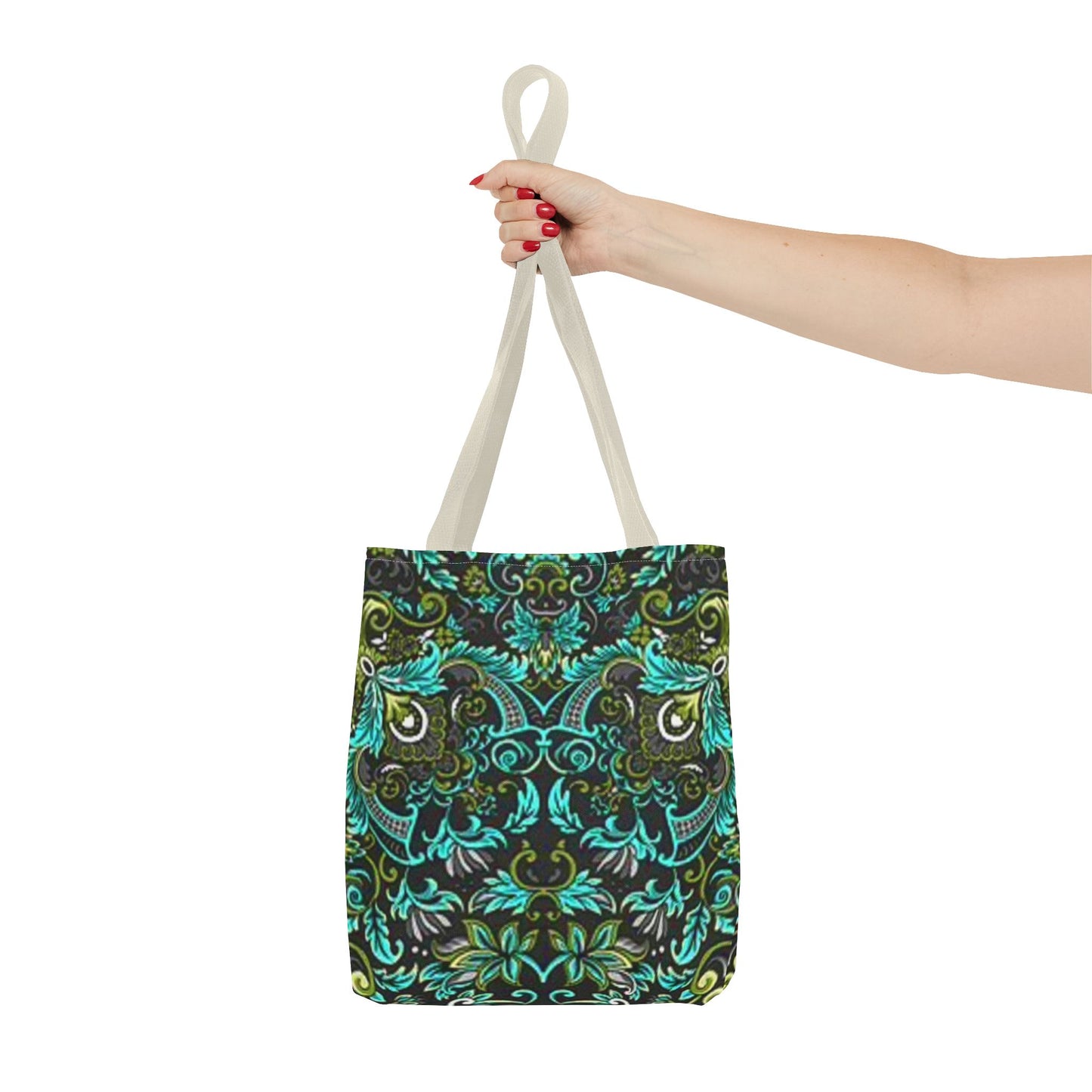 Multi Color BRAND NEW MODERN Black And Green Tote Bag (AOP)