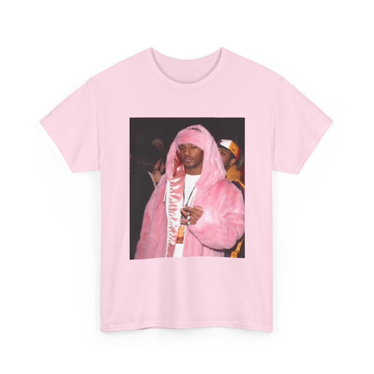 Camron diplomats T-shirt vintage pink fur coat graphic Rap Unisex Heavy Cotton