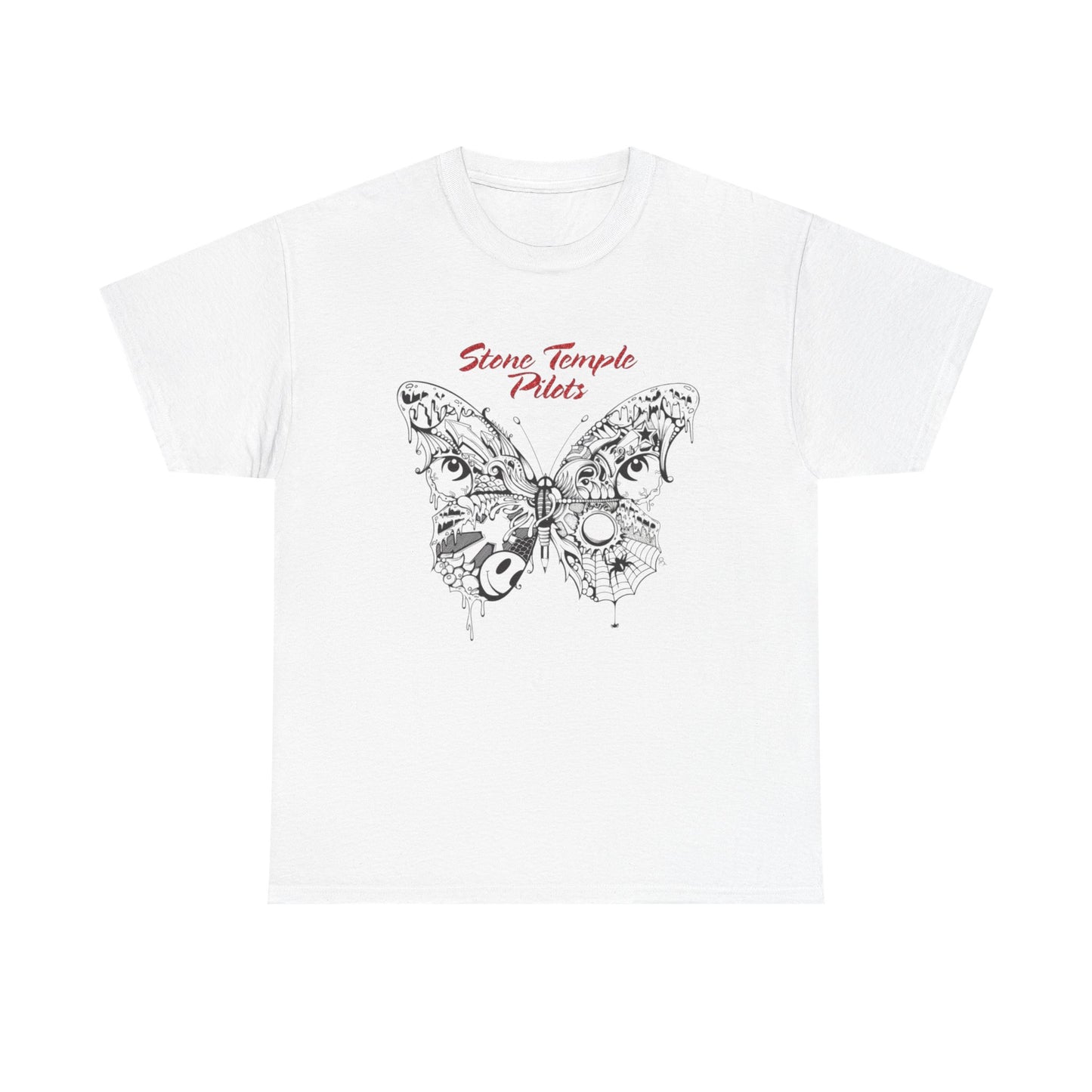 Stone temple pilots T-shirt vintage butterfly rock retro Unisex Heavy Cotton Tee