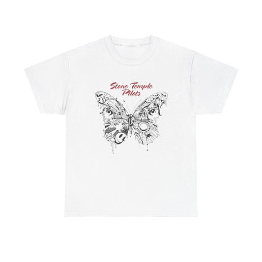 Stone temple pilots T-shirt vintage butterfly rock retro Unisex Heavy Cotton Tee