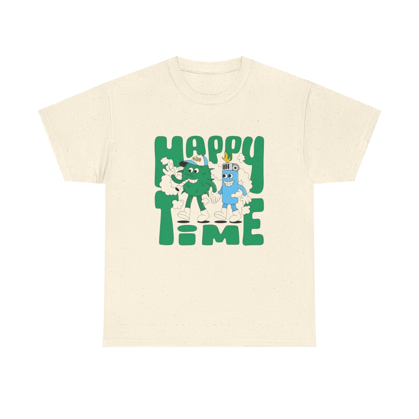 Happy Time Best Buds Graphic T Shirt Unisex Heavy Cotton Tee Gift