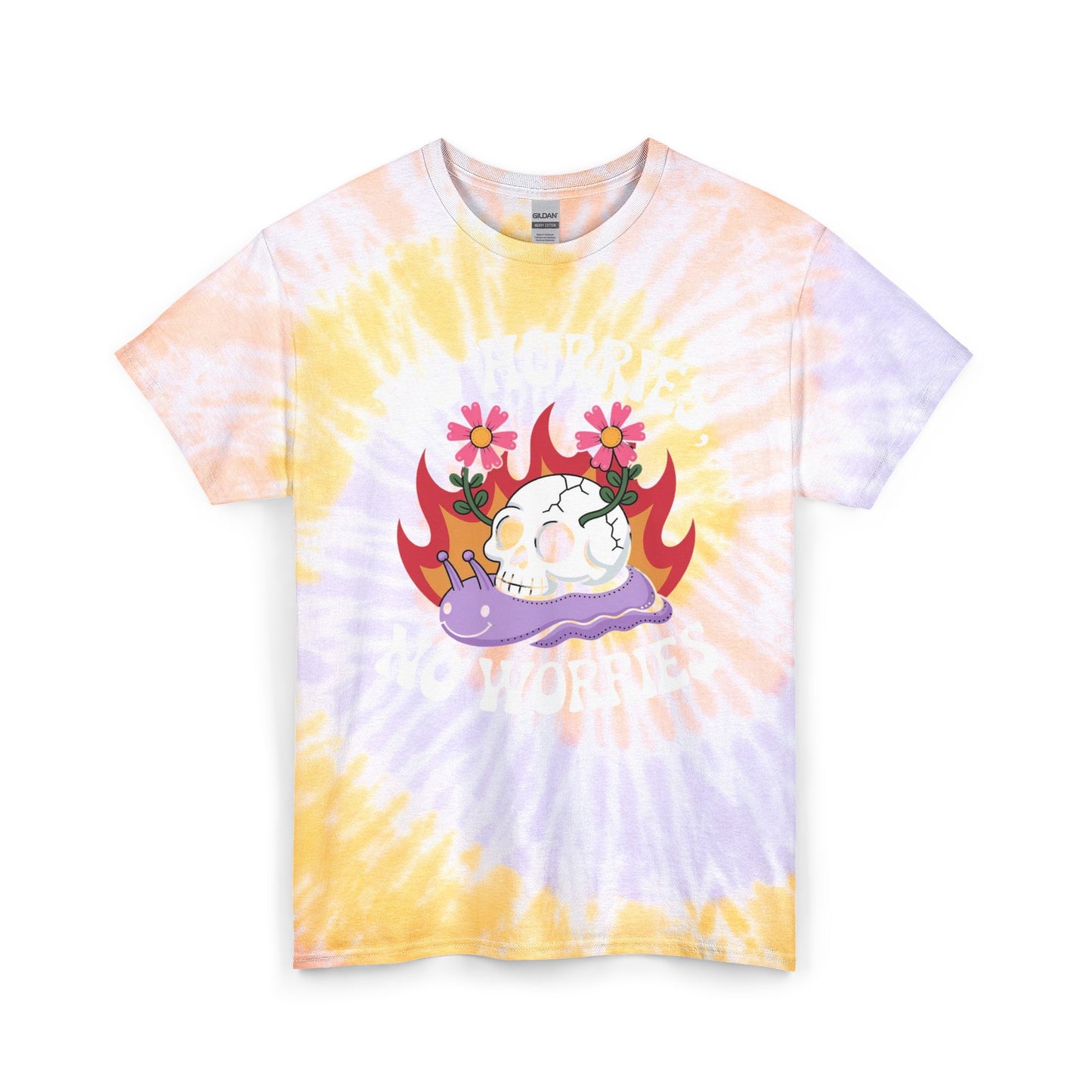 No Hurries No Worries Graphic T Shirt Unisex Tie Dye Cotton Tee
