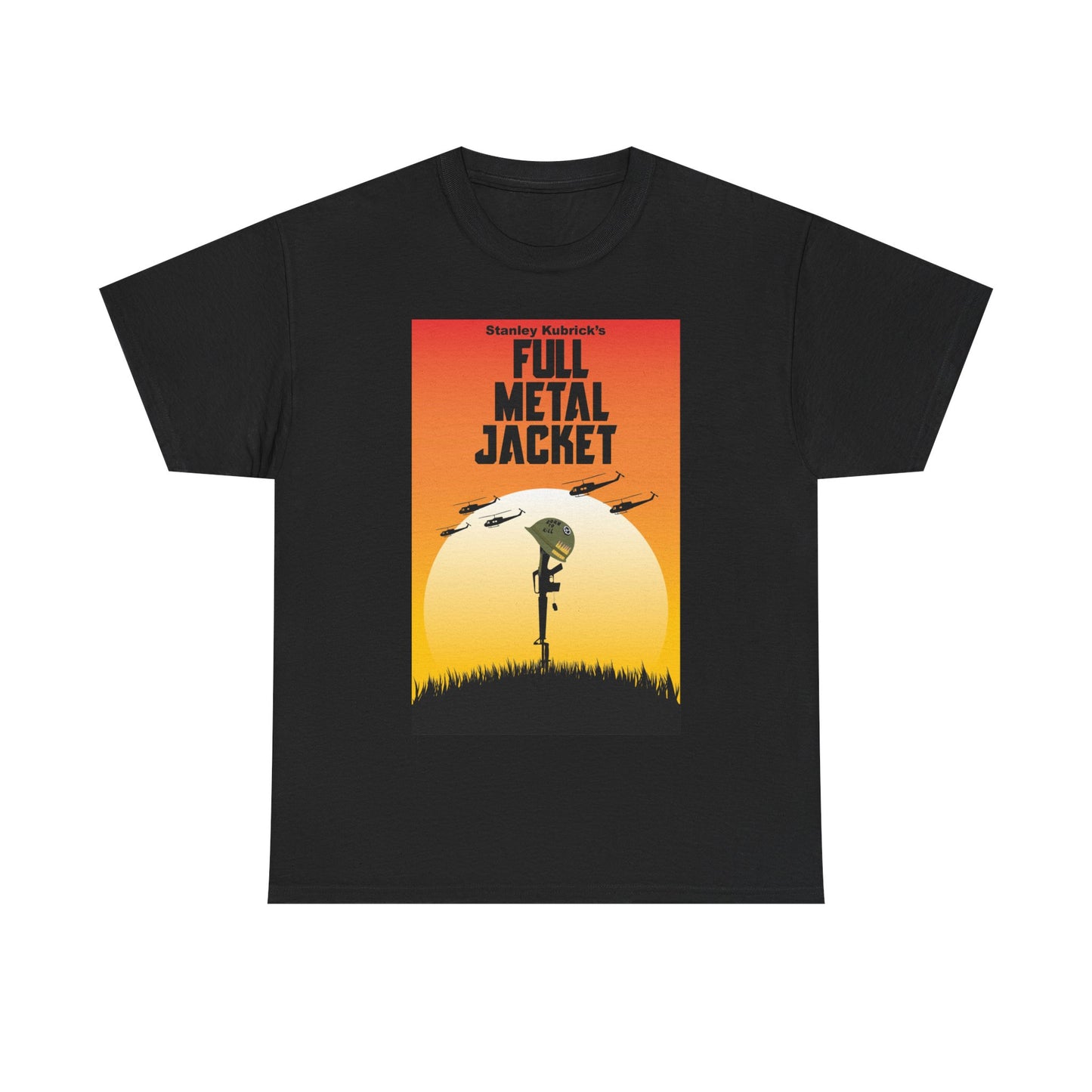 Full Metal Jacket Poster Shirt Vintage Retro Vietnam Unisex Heavy Cotton Tee