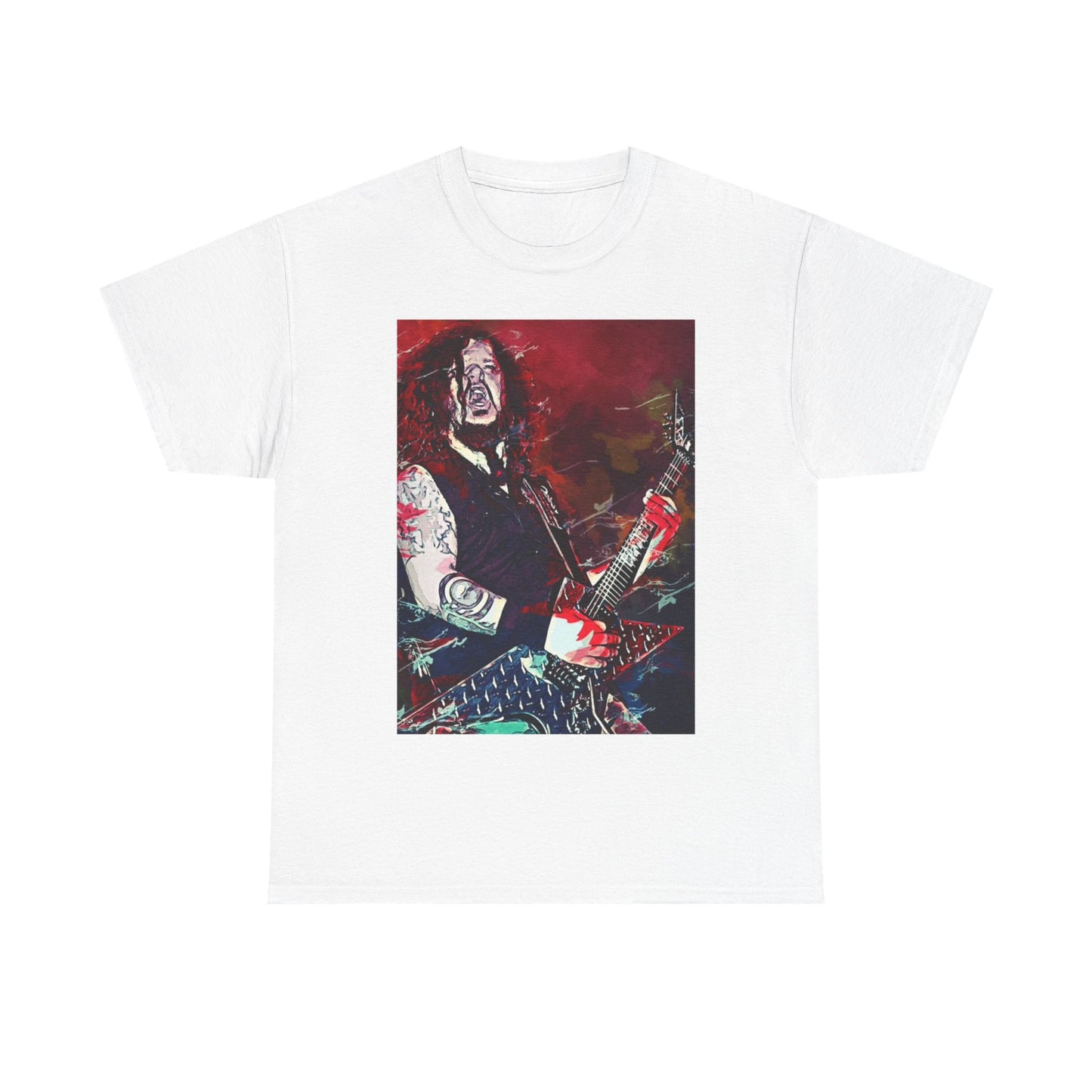 DimeBag Darrell Tshirt Retro Metal Tour Painting Unisex Heavy Cotton Tee