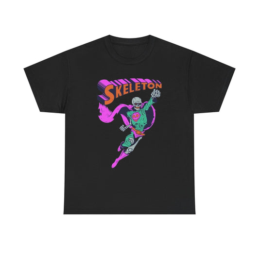 Skeleton Man Graphic T-Shirt Comfy Cotton Tee Brand NEW