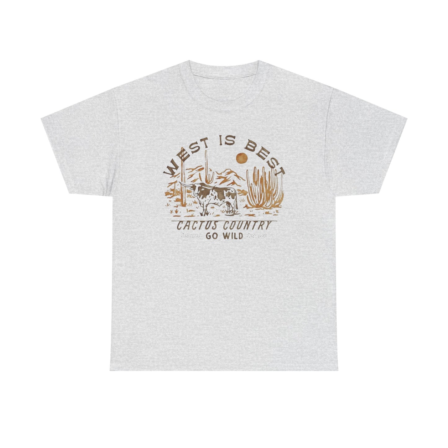 West Is The Best Country Graphic T Shirt Unisex Heavy Cotton Tee